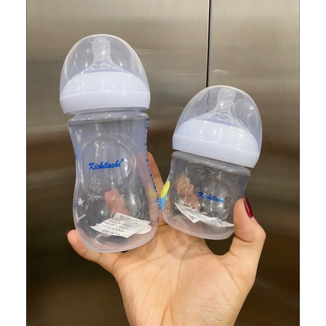 Bình Sữa Kichilachi Natural 125/260ml Nhựa PP Cao Cấp An Toàn Cho Bé