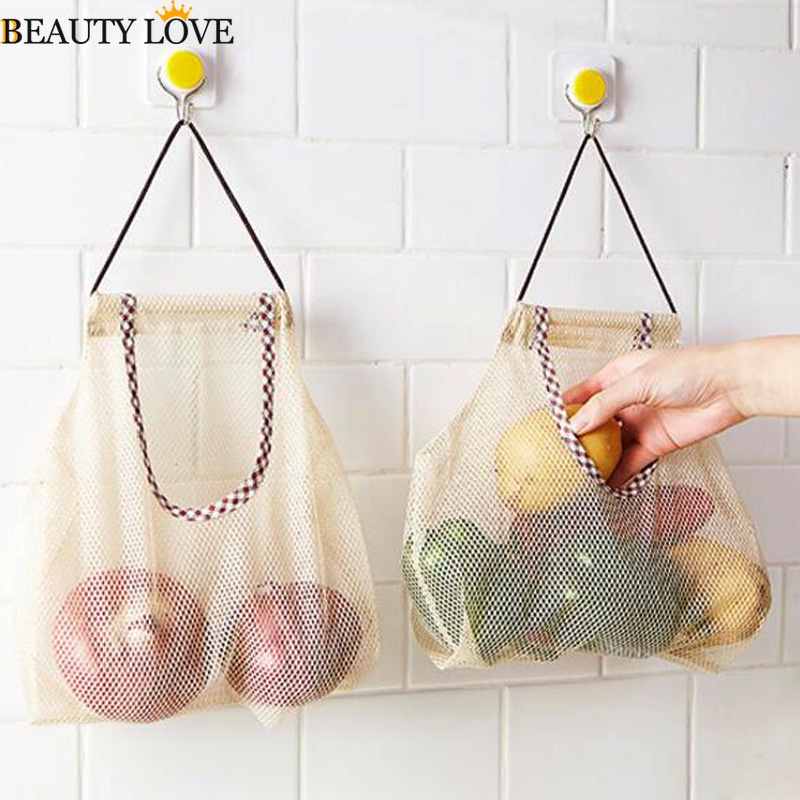 Túi Lưới Đựng Rau Củ Quả Dùng Nhiều Lần Tiện Dụng