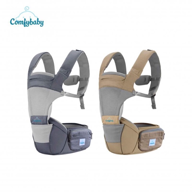 Địu em bé ngồi cao cấp siêu mềm 4 tư thế công nghệ Air Mesh thoáng khí - Comfybaby CF818 địu ngồi chữ M