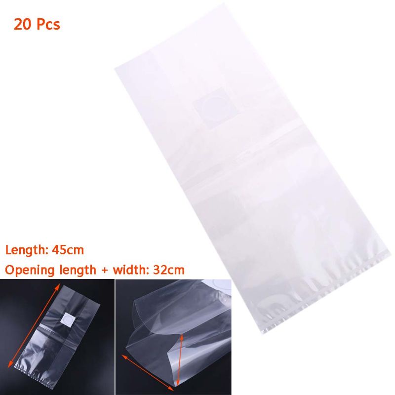 Set 20 Túi Nhựa Trồng Cây 6 Kích Cỡ Chịu Nhiệt Cao Tiện Dụng