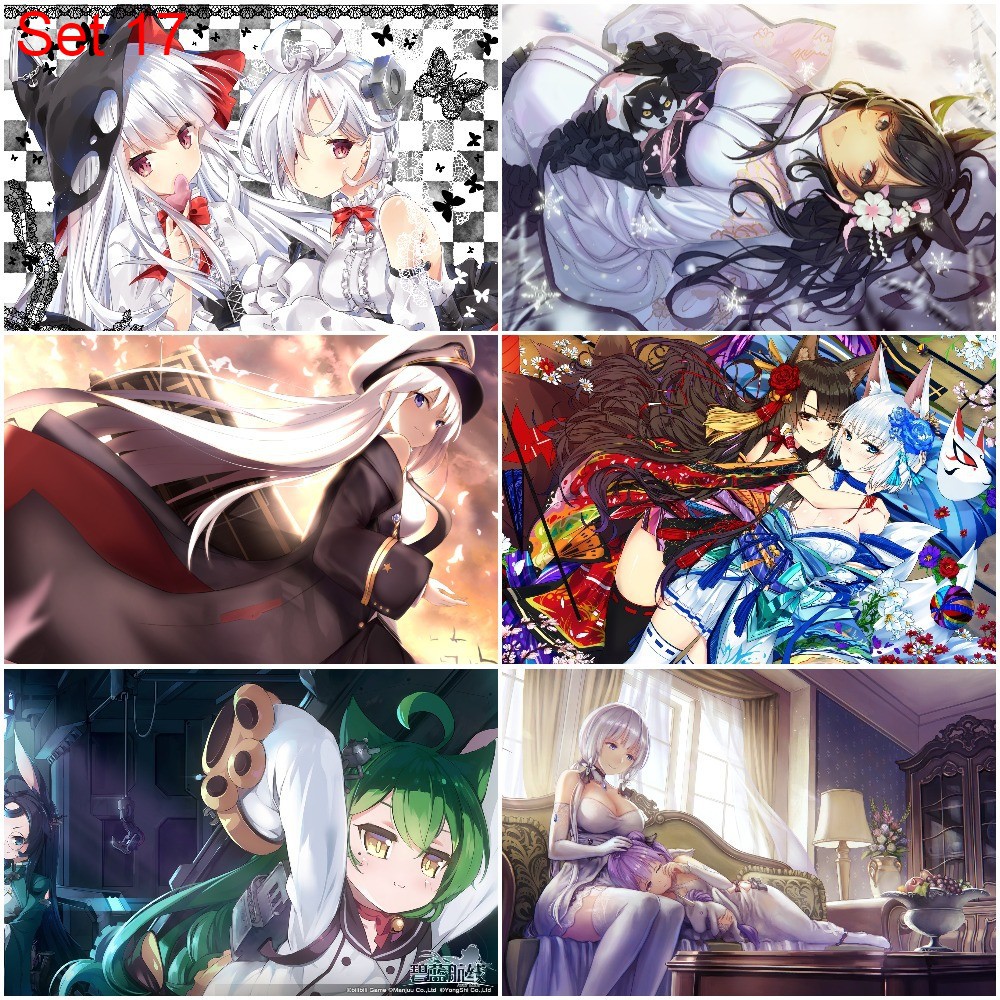 Bộ 6 Poster game Azur Lane   - A3,A4,A5