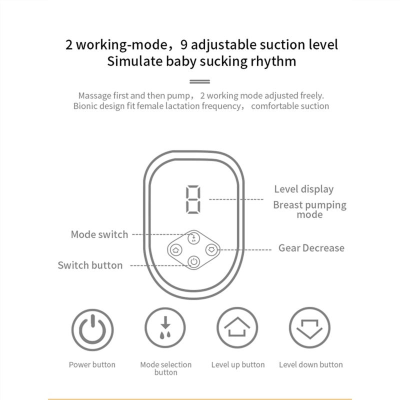Máy Hút Sữa Mẹ Tự Động Sạc USB Tiện Dụng
