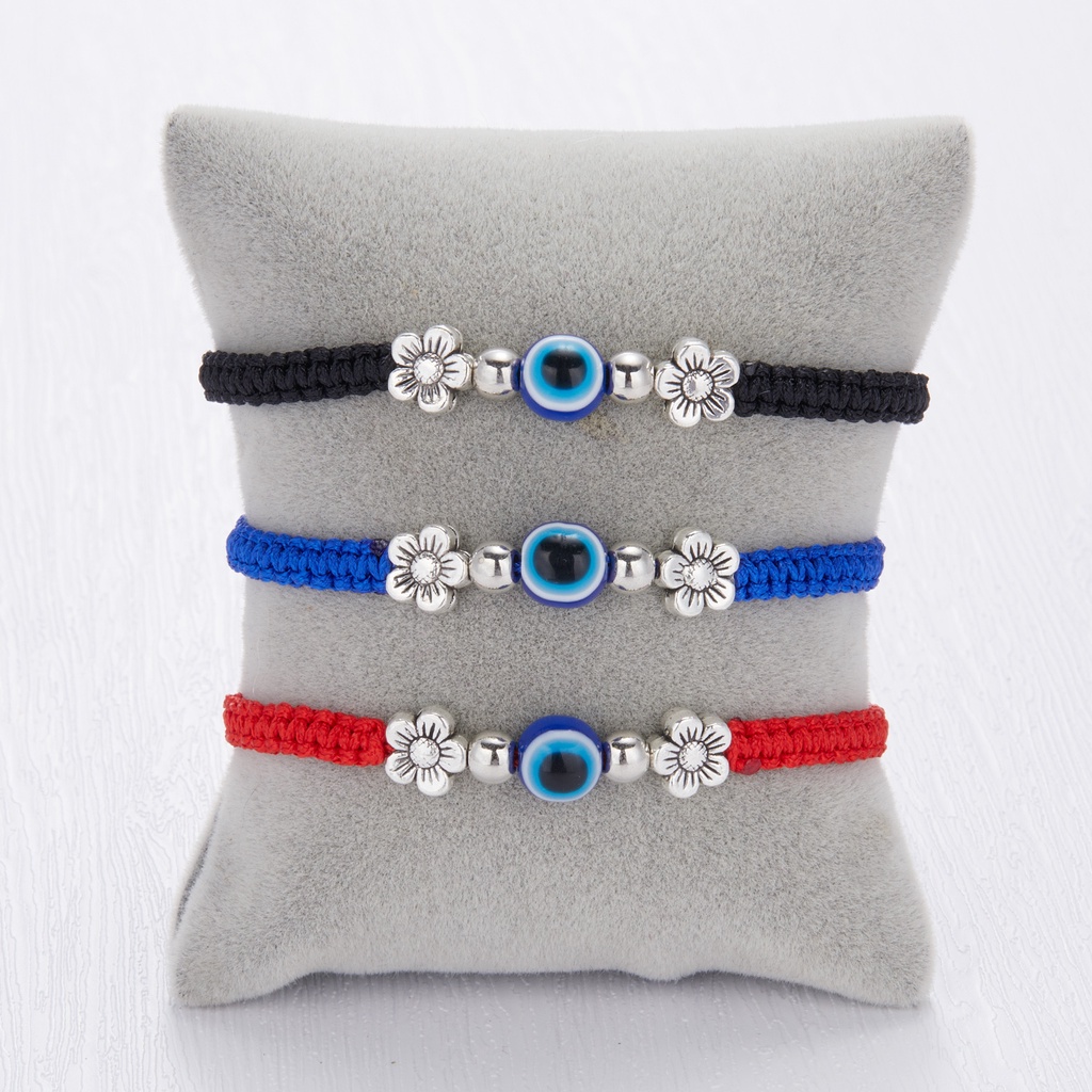 Vòng đeo tay RINHOO FRIENDSHIP phối mặt động vật tùy chọn và đá mắt quỷ có thể điều chỉnh thời trang may mắn cho nữ