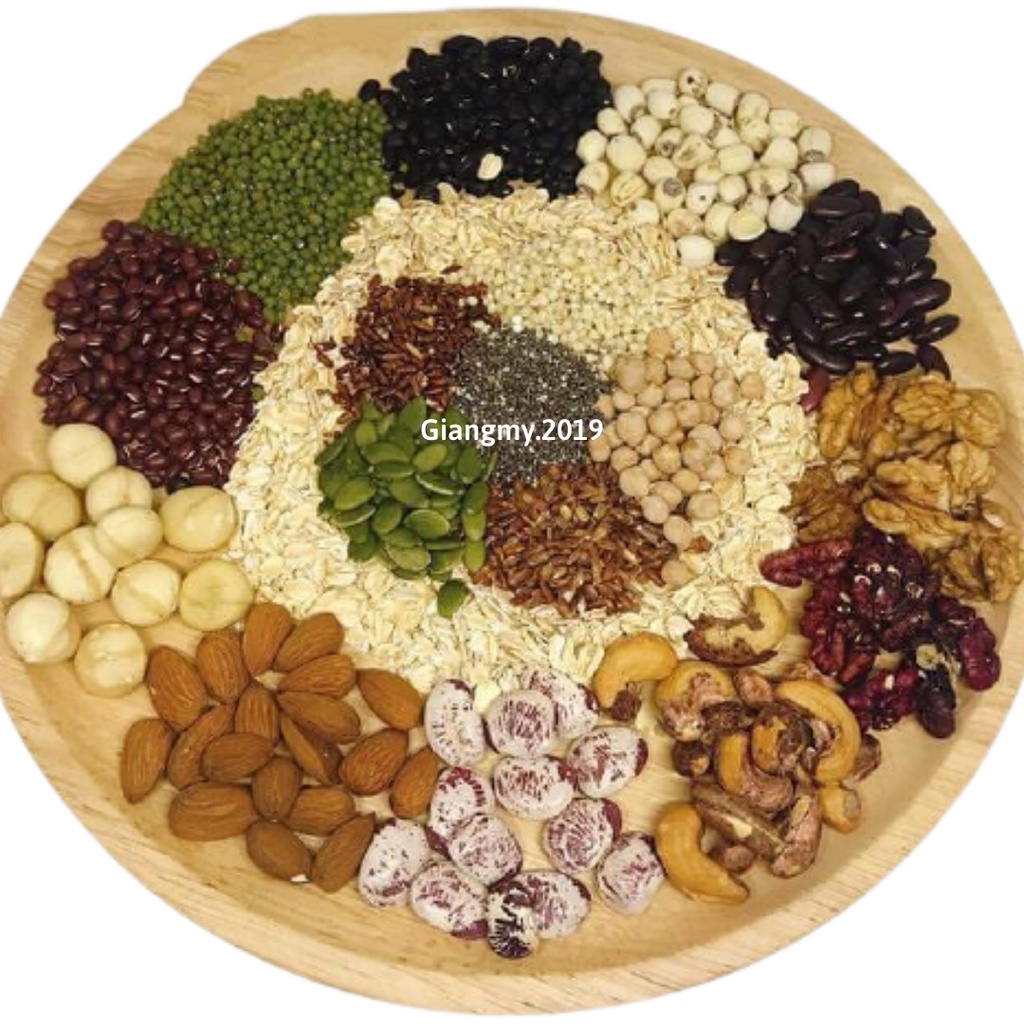 Hộp 500gr Bột Ngũ Cốc Dinh Dưỡng, Lợi Sữa, Tăng Cân, 14 Loại Hạt Dinh Dưỡng Có Chứng Nhận ATTP