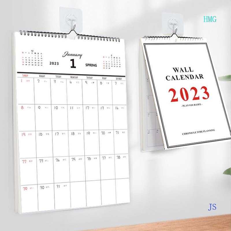 Lịch Lên Kế Hoạch Hàng Tháng Năm 2022 2022 Sang 2023 16 Tháng Treo Tường Kèm Móc Treo Tiện Dụng