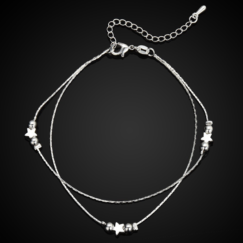 Lắc Chân Mạ BạC 925 HìNh Ngôi Sao Xinh XắN