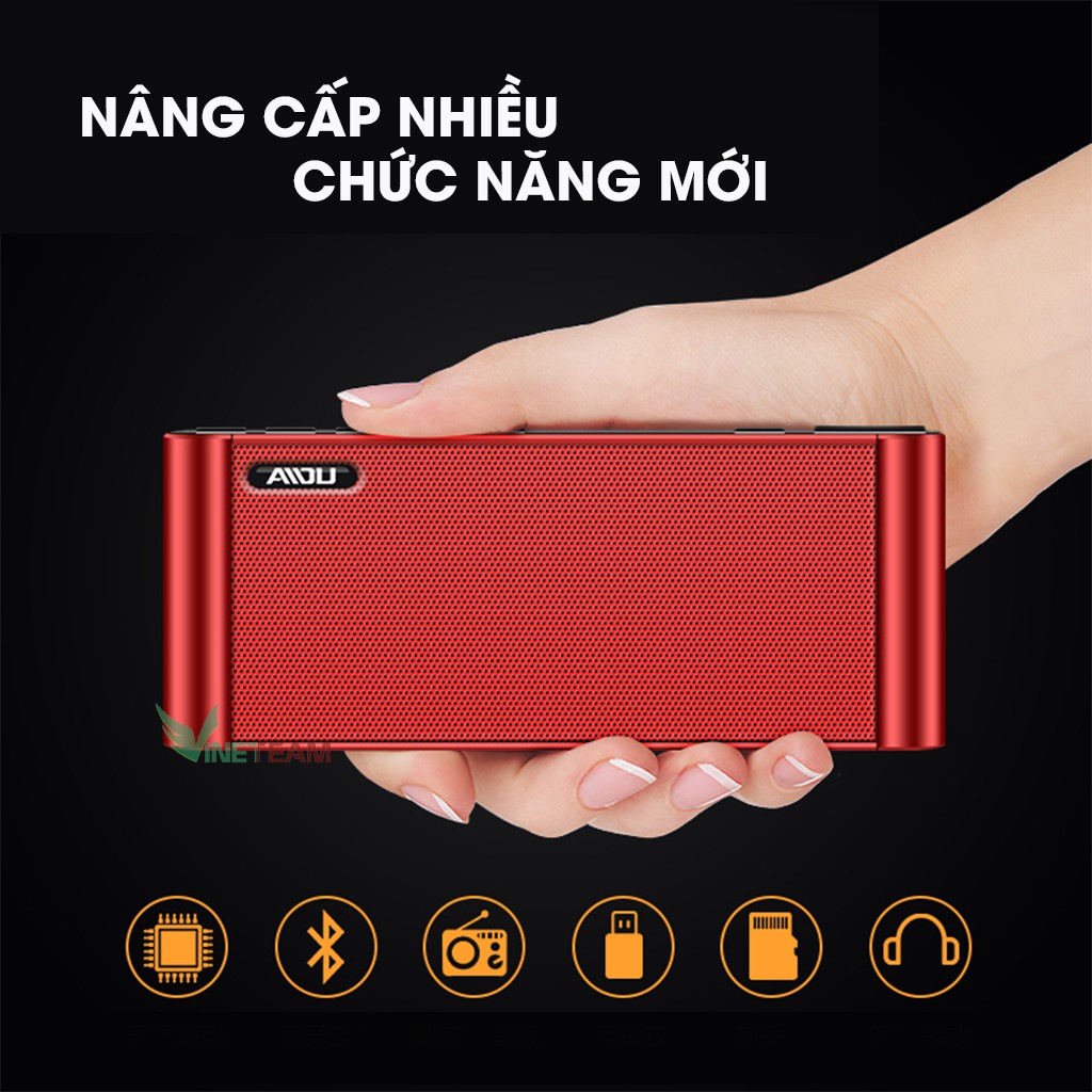 Loa nghe nhạc bluetooth Keling/Aidu Q8 hifi chính hãng - hỗ trợ thẻ nhớ TF, USB, FM Radio -dc3227