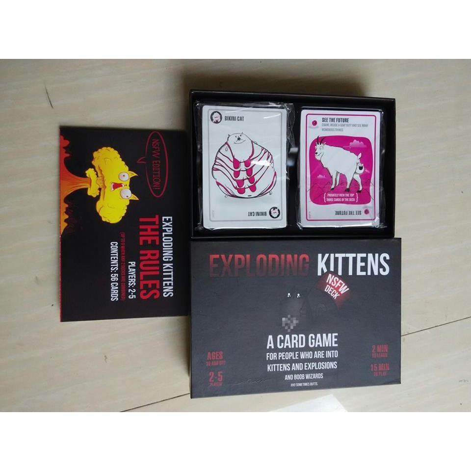 Mèo nổ Exploding Kittens - Phiên bản mèo nổ cảm tử (Mèo nổ đen)