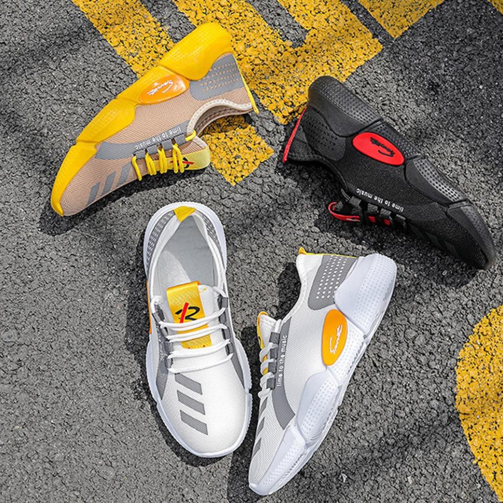 Giày thể thao nam ulzzang cổ cao đế bằng đi học đi chơi mẫu mới cá tính đẹp thoáng khí size 39 đến 43 TKTMS43 | BigBuy360 - bigbuy360.vn