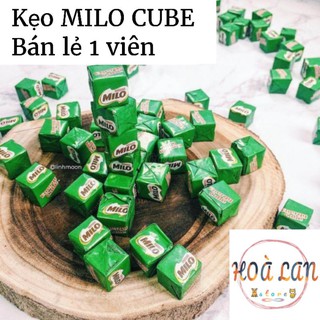 Lẻ 1 viên kẹo milo cube hình vuông vị sữa, ăn là nghiền luôn, đồ ăn vặt snack seeker😋😋😋
