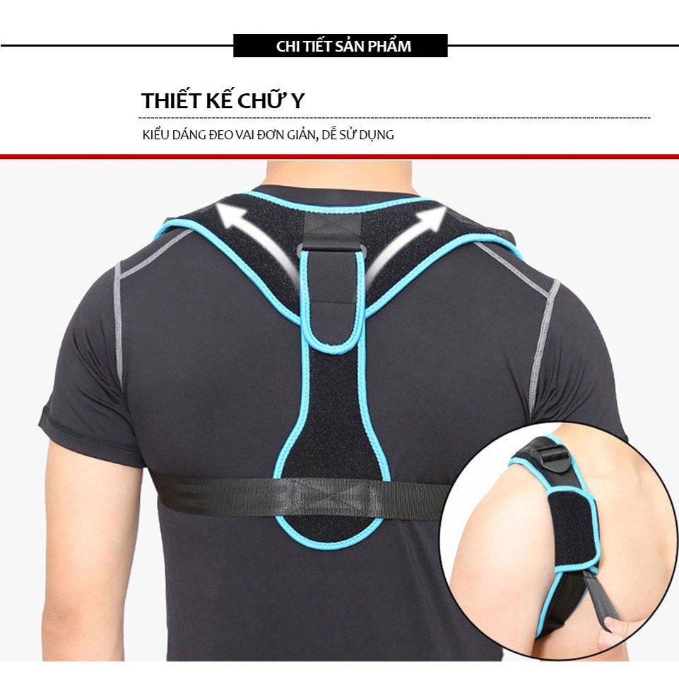 Đai cố định xương đòn, chỉnh gù lưng, vẹo cột sống Aolikes AL3104 - AL3104