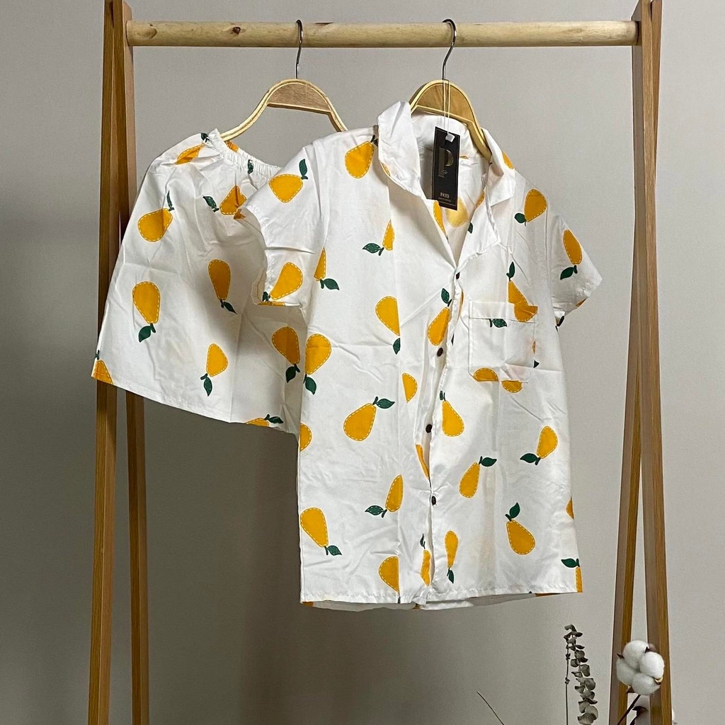 Đồ bộ pijama đùi Kate freesize&lt;60kg (Mã 02)