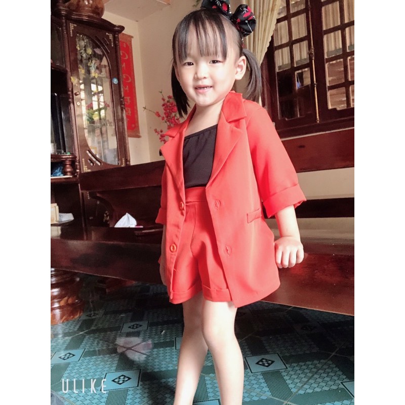Sét vest cho bé màu hông, nu, cam, đen,đỏ