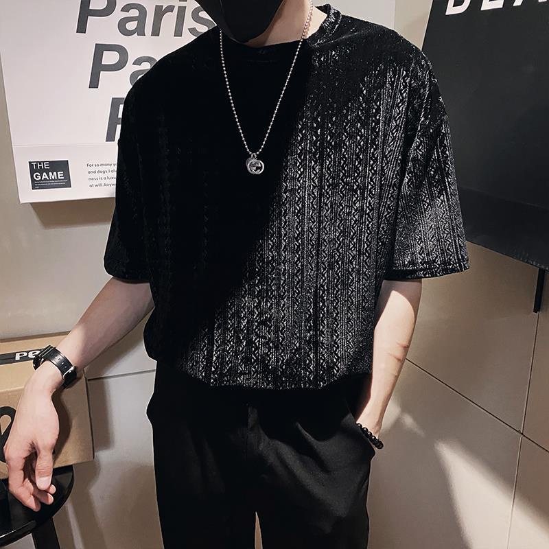 Áo Thun Tay Ngắn Cổ Tròn Dáng Rộng Thời Trang Dành Cho Nam Giới