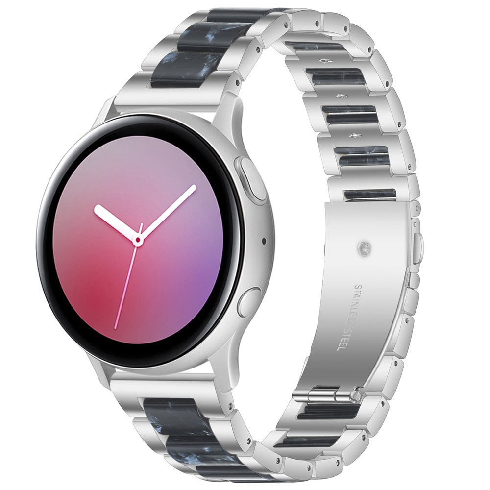 Dây Đeo Tay Bằng Hợp Kim + Nhựa Resin 20mm 20mm Cho Đồng Hồ Samsung Galaxy Watch4 3 Active 2 S3 Garmin Venu 2 Plus Vivoactive 3