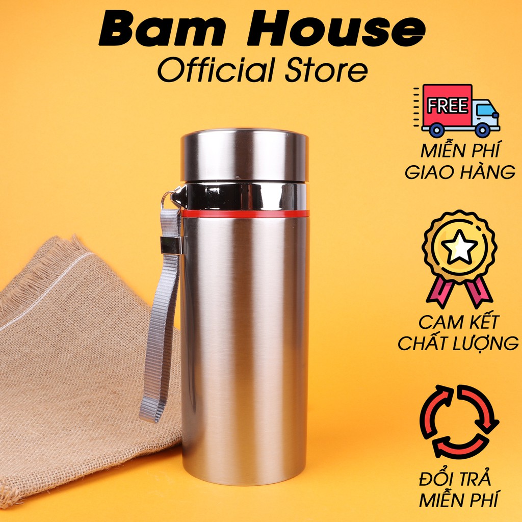 Bình đựng nước giữ nhiệt Bam House inox cao cấp 800ml BD03 - Gia dụng bếp