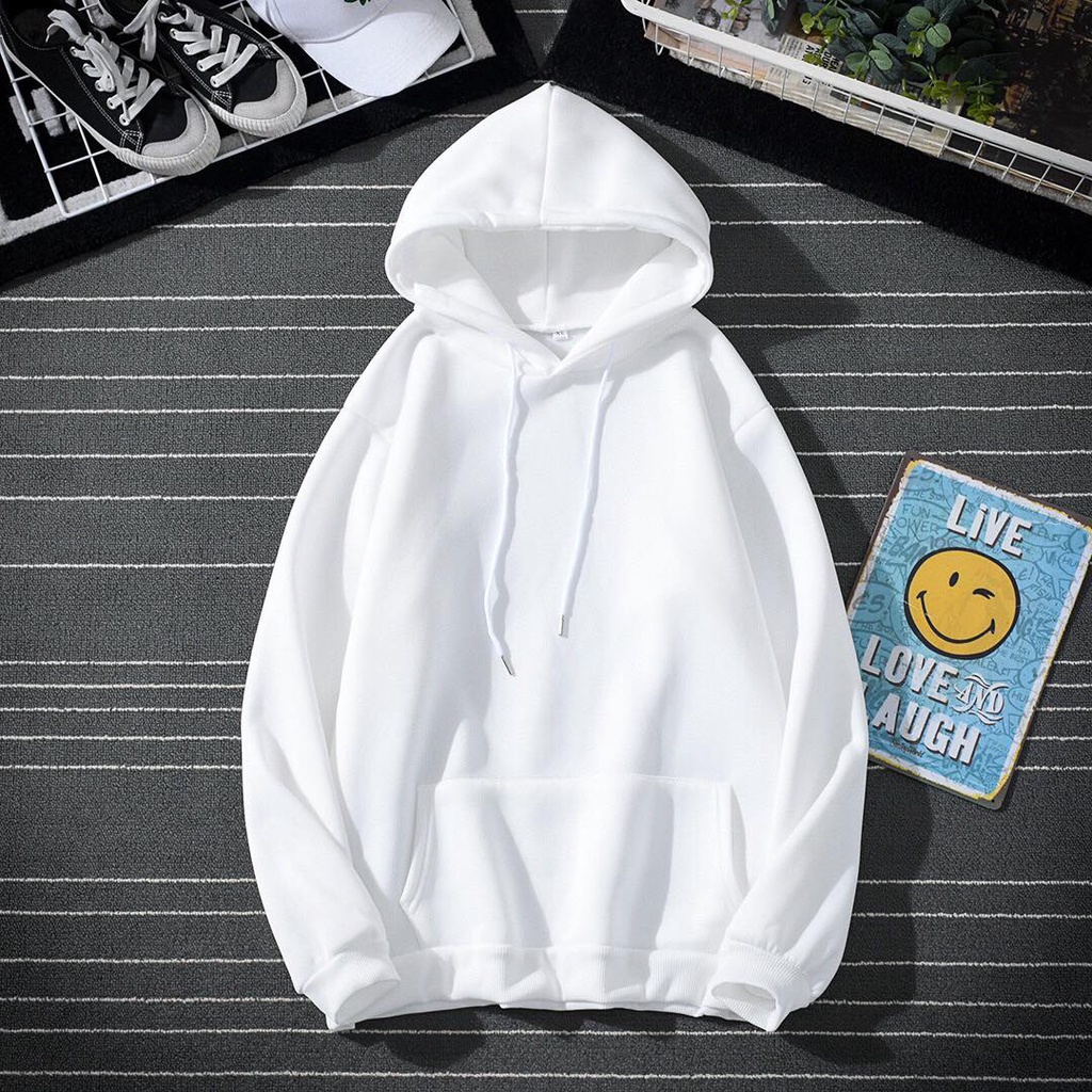 [TẶNG QUÀ] Áo hoodie nỉ trơn unisex basic, áo khoác nỉ trơn nam nữ form rộng