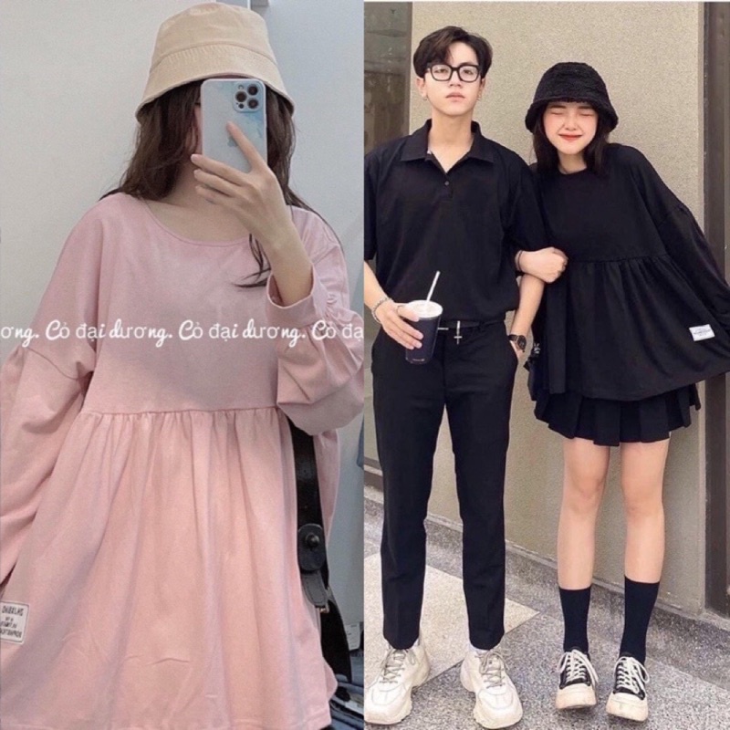 Áo Babydoll Tay Bồng Xếp Ly Tầng Tiểu Thư Ulzzang( Có Sẵn, Ảnh Thật)