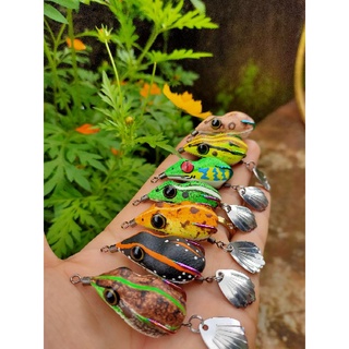 Nhái hơi Chàng Hiu MK 3.8cm lưỡi độ btc vs titan chì đúc siêu nhạy cá