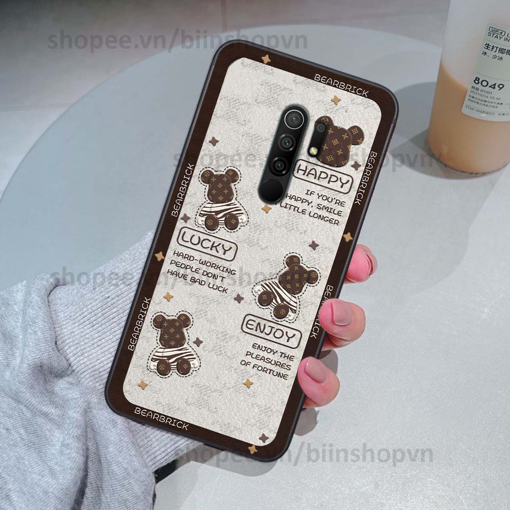 Ốp Xiaomi Redmi 9 hình gấu bear brick đẹp độc lạ, thời trang, cá tính
