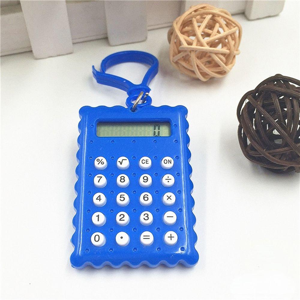 Máy Tính Điện Tử Mini Hình Bánh Quy Có Nút Bấm Sáng Tạo Cho Văn Phòng / Trường Học