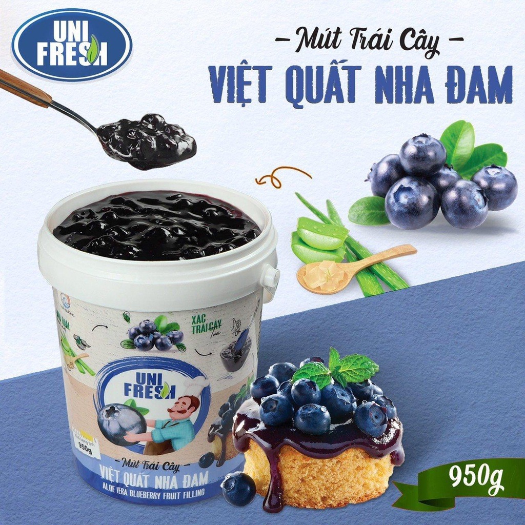 Mứt jam UniFresh 950gr ⚡ LOẠI NGON ⚡ mứt chuyên dụng làm nhân bánh