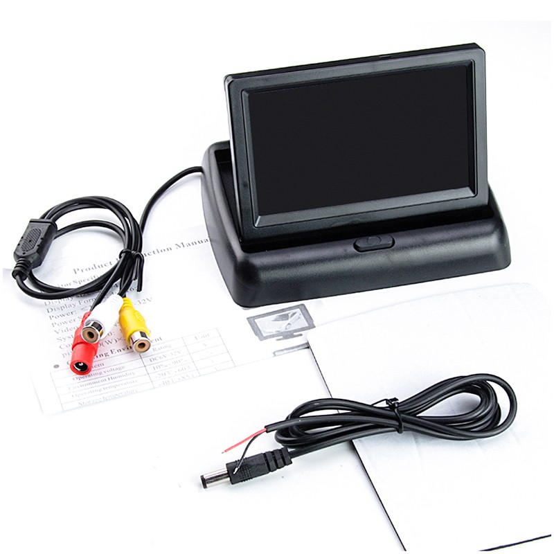 Màn Hình Màu 4.3 Inch TFT-LCD Kèm Hệ Thống Theo Dõi Đỗ Xe Cho Xe Hơi