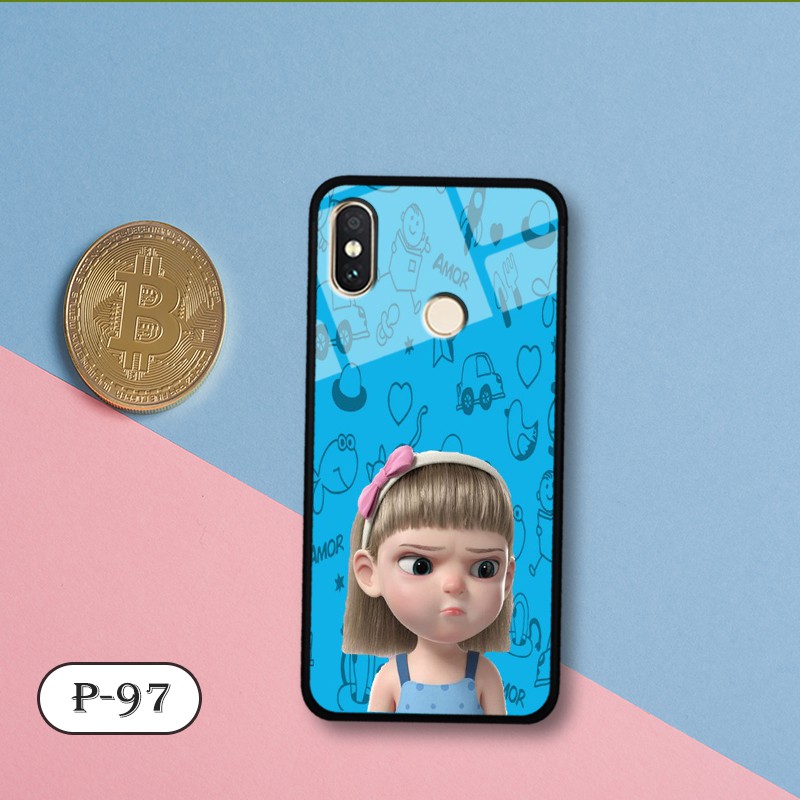 Ốp kính in hình cute Xiaomi Mi 8 SE