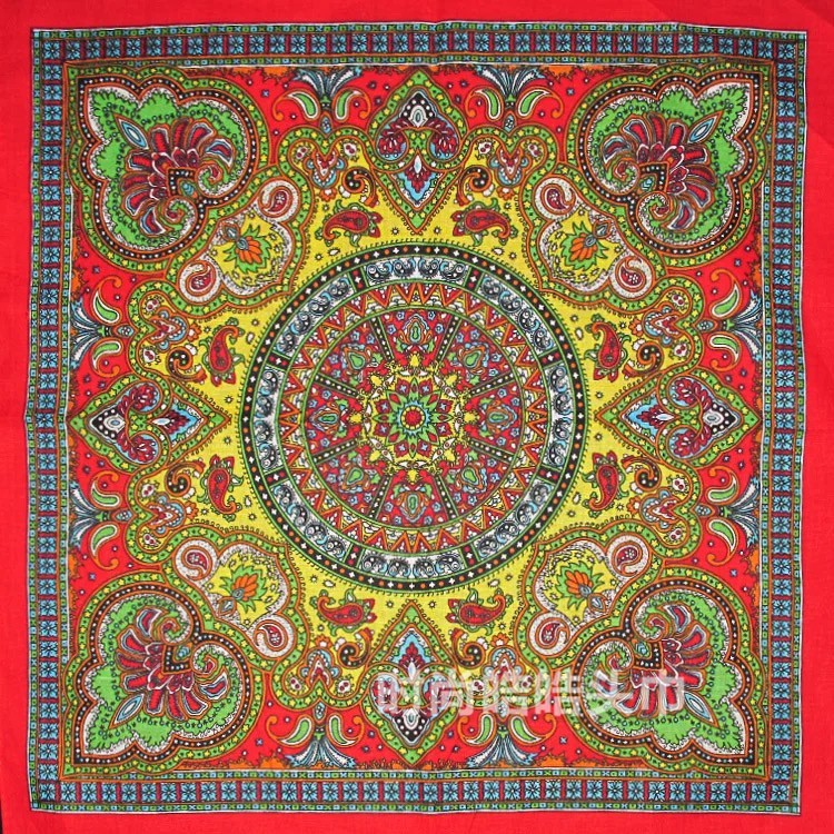 Khăn BANDANA Thổ Cẩm - Bandana Họa Tiết Thổ Cẩm