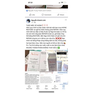 Kem dưỡng ẩm phục hồi da AVENE [ ĐỦ BILL ]