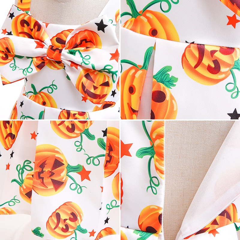 Đầm Hóa Trang Halloween Nhân Vật AKKU Xinh Xắn Cho Bé Gái
