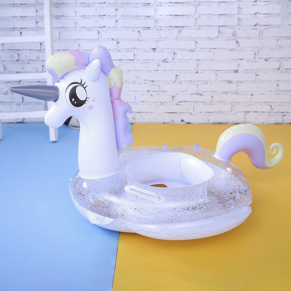 Phao bơi xỏ chân trong suốt cho bé yêu