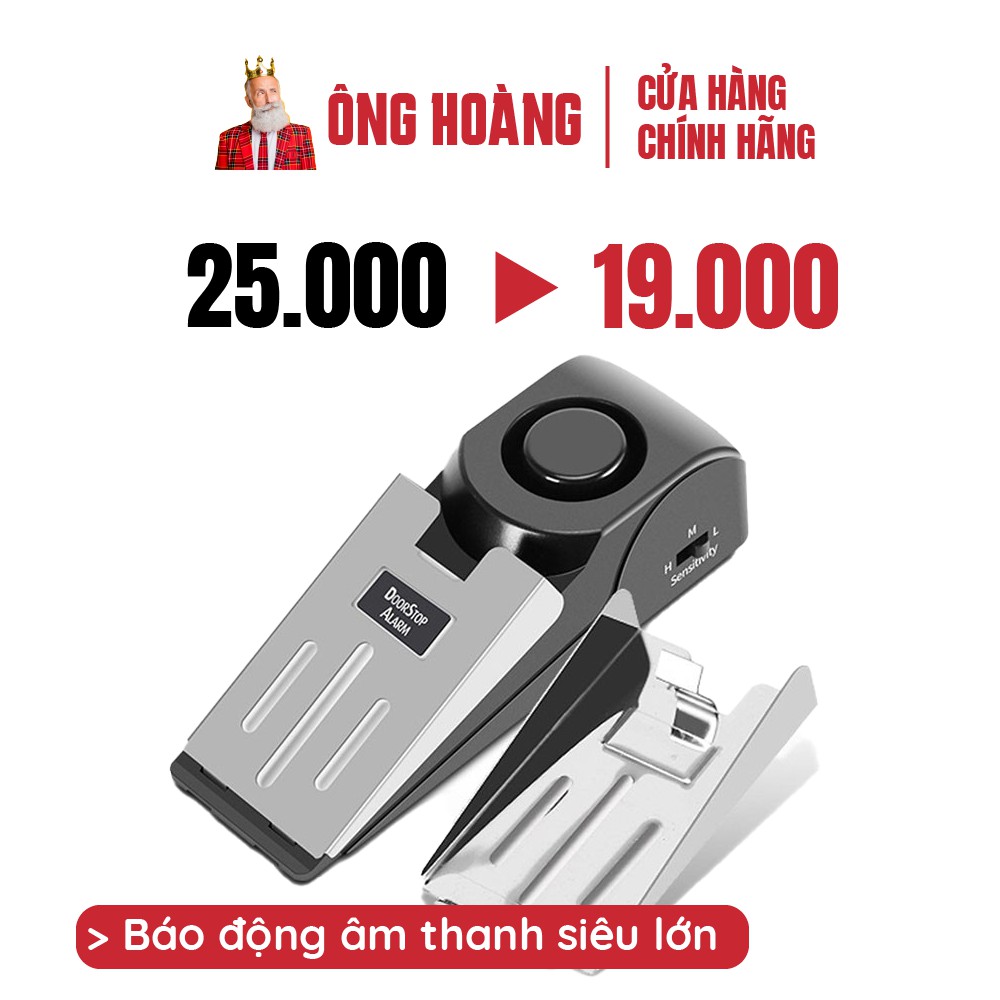 Báo động chống trộm chèn cửa, chuông báo động chèn chân cửa siêu thanh