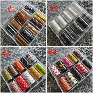 Foil Dán Logo và Thương Hiệu VL, Dior và Hoa Nhiều Mẫu Nail Đẹp Mới