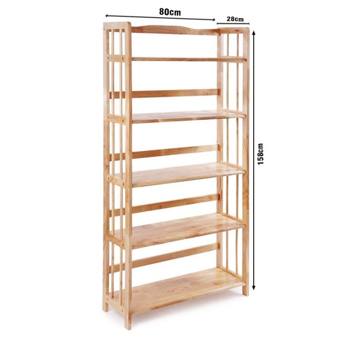 𝐌IỄN PHÍ SHIPKệ Sách Gỗ 5 tầng 80cm Đa Năng