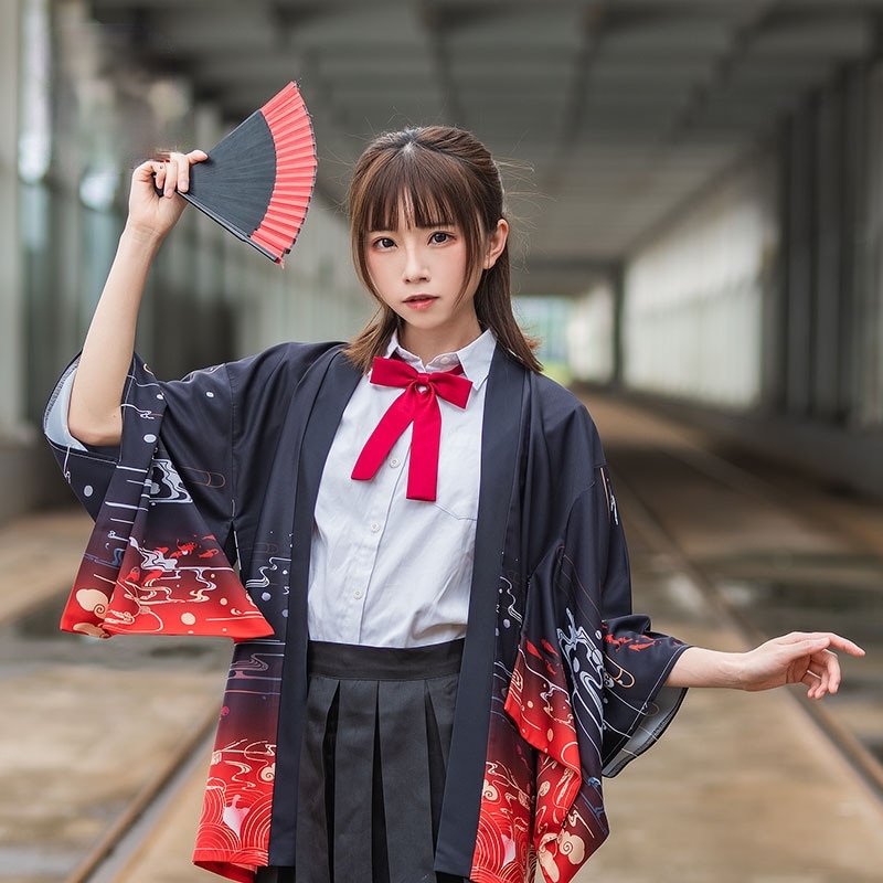 Áo Khoác Kimono In Hình Cá Chép Phong Cách Harajuku Nhật Bản Dành Cho Nam Nữ 2021 | BigBuy360 - bigbuy360.vn