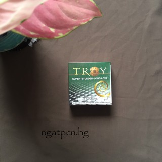 Bao cao su TROY Super Studded siêu gai tăng khoái cảm HỘP 3 CÁI