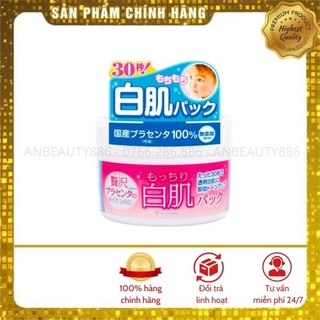 Mặt nạ rửa trôi dưỡng trắng da White Label Premium Placenta Pack 130g
