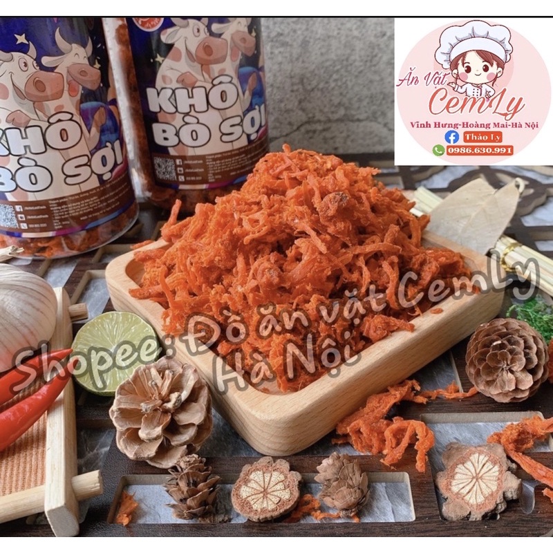 Khô Bò Sợi❤️Hàng loại 1❤️Túi Zip 100gr_ Đồ ăn vặt CemLy Hà Nội | BigBuy360 - bigbuy360.vn