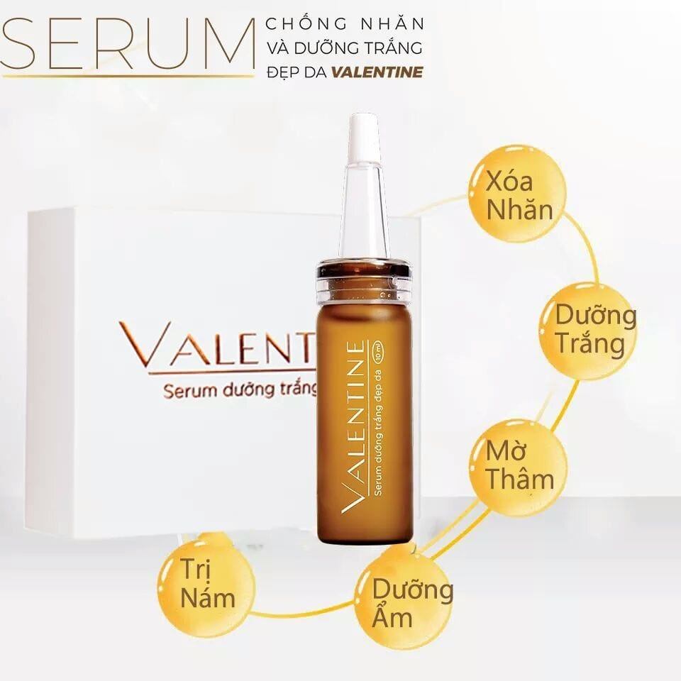 Serum Dưỡng Trắng Đẹp Da Valentine 10 Ml / 2 Lọ X 10ml Chính Hãng Sao Thái Dương