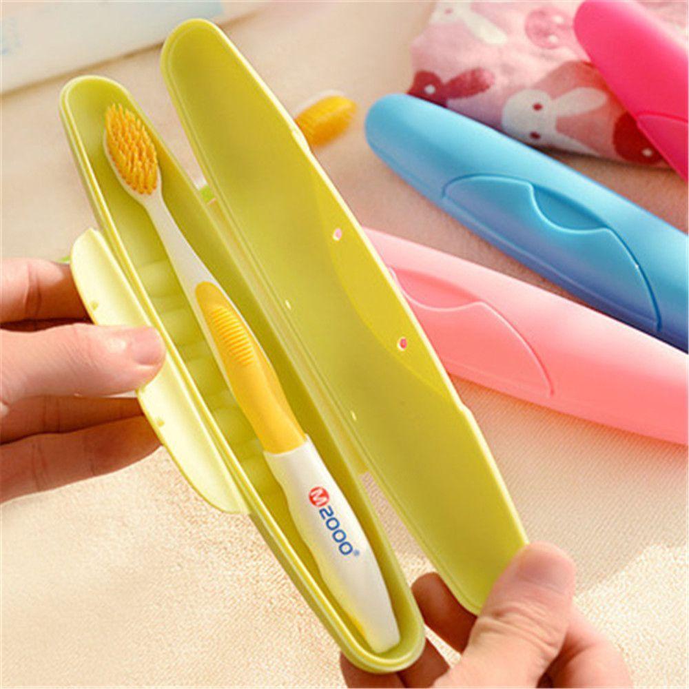 Hộp Đựng Bàn Chải Đánh Răng Du Lịch Màu Kẹo Dễ Thương Ốp