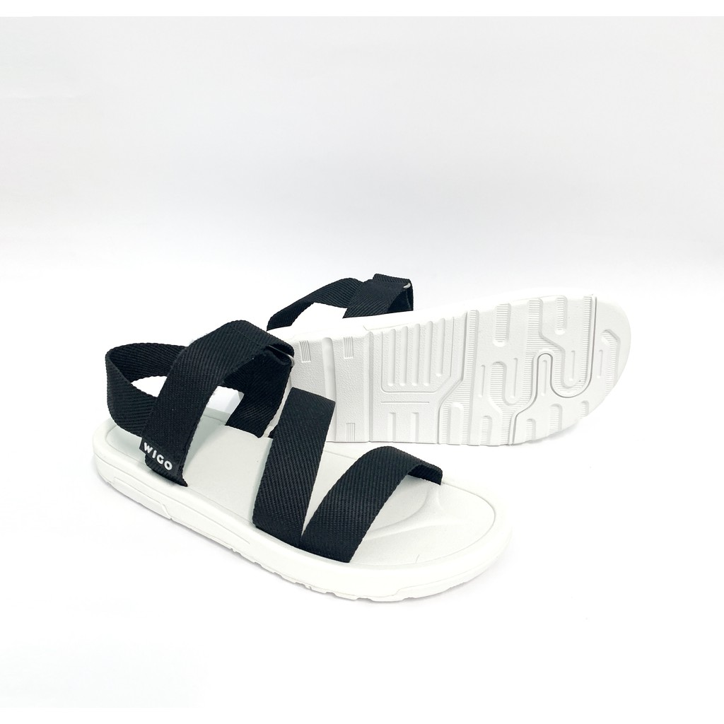 Sandal Quai Chéo Học Sinh Đen WB102