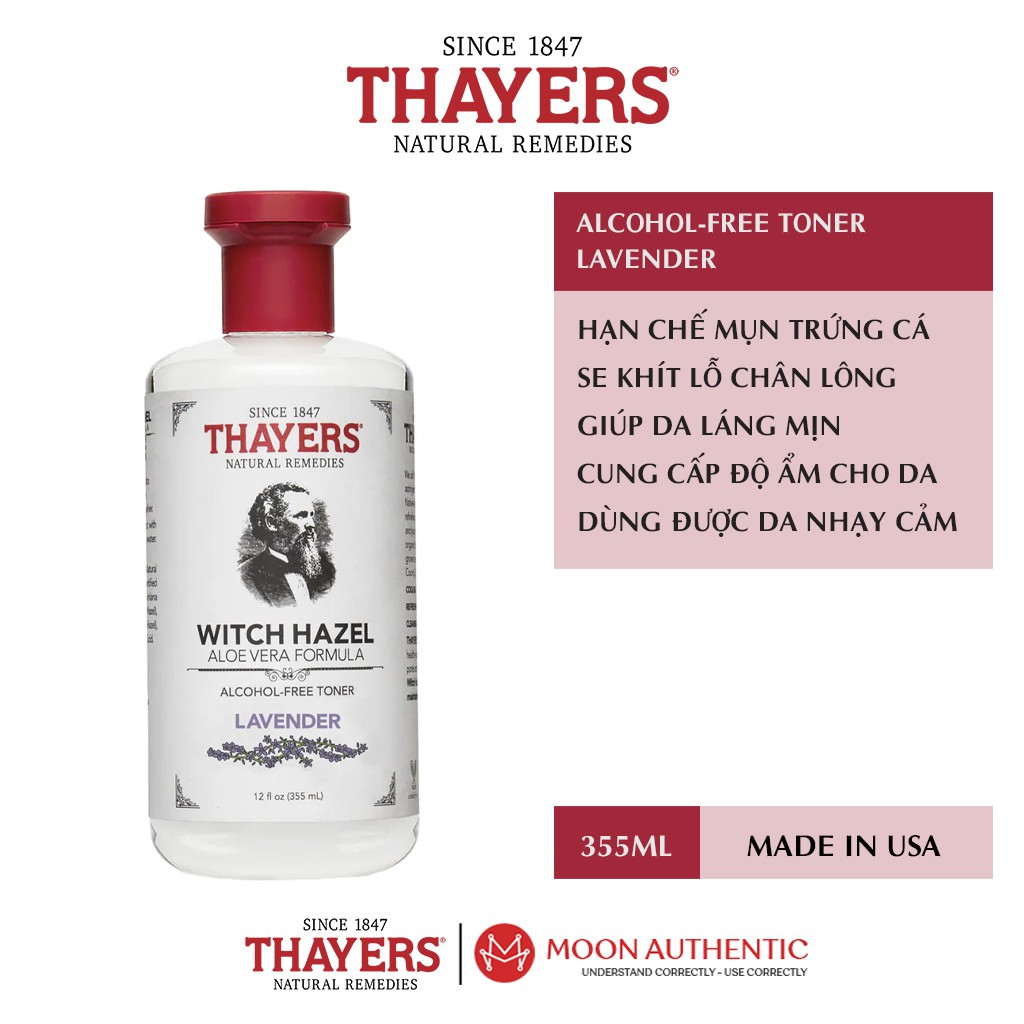 Nước Hoa Hồng Không Cồn Thayers Lavender 355ml