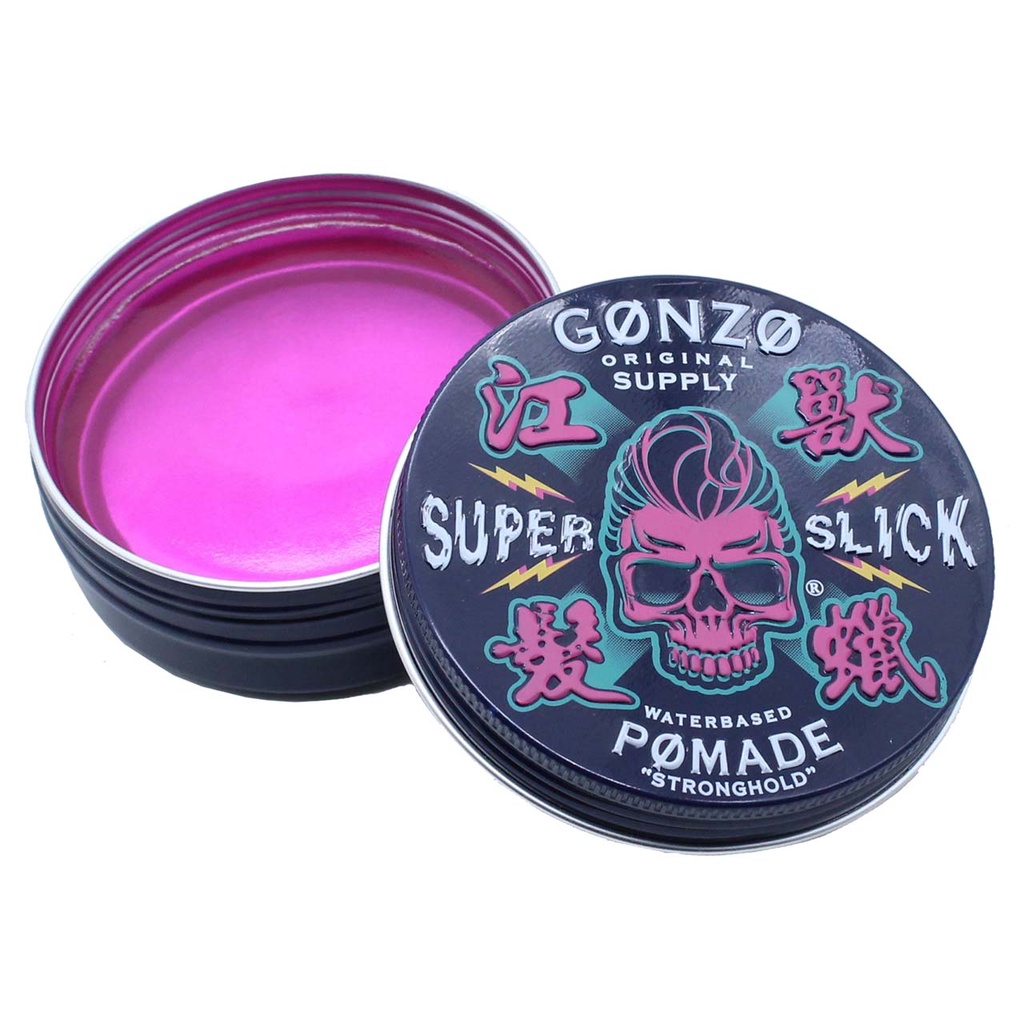 Pomade tạo kiểu tóc Gonzo Super Slick Strong Hold 103ml (Dạng Gel)