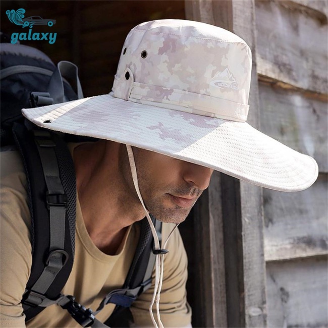 Galaxy Nón Tai Bèo Vành Rộng Thoáng Khí Chống Nắng Chống Thấm Nước Có Dây Điều Chỉnh Được
