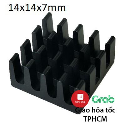 Nhôm tản nhiệt kích thước 14x14x7mm