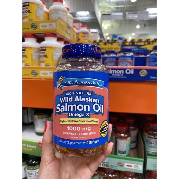 salmon oil omega 3 -Dầu cá hồi alaska cực tốt cho sk