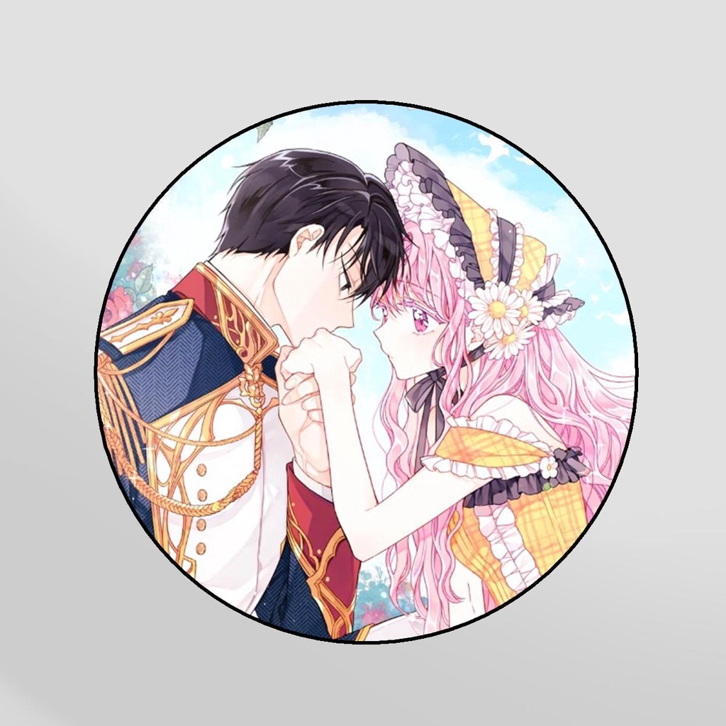 Huy Hiệu in hình TRỞ THÀNH GIA ĐÌNH CỦA NHÂN VẬT PHẢN DIỆN manhwa cài áo túi xinh xắn anime chibi