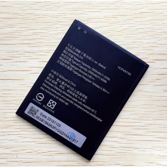 Pin Lenovo A7000, A7000 Plus (BL243) Dung Lượng 3000mAh - Hàng Zin