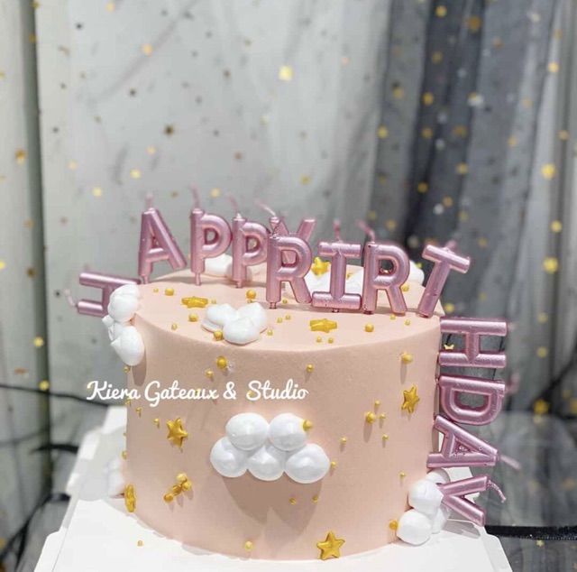 Bộ Nến Chữ Nhũ Happy Birthday